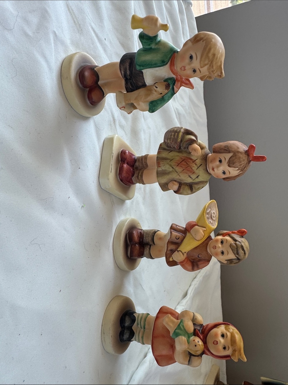 Set of Four Vintage miniature Hummel figurines 3 in tall
